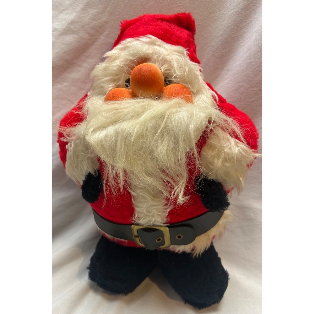 Vintage Plush 1982 Santa Claus Santakins Doll Christmas Rennoc Corp No 929 USA